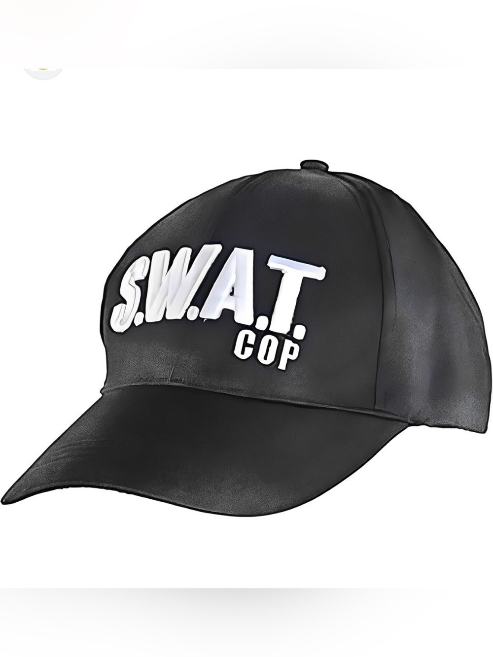 Serious Fun Costume Party S.W.A.T. Baseball Cap unisex Hat, Black, Polyester